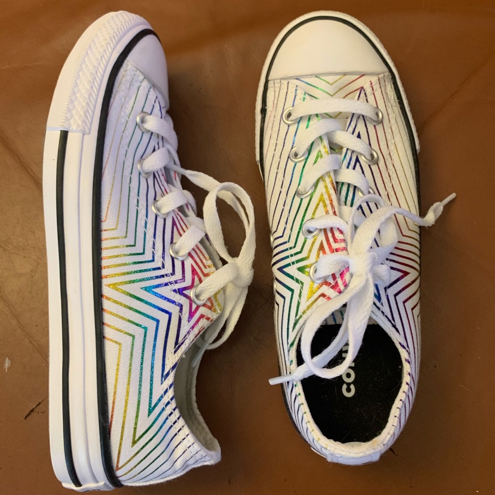 Junior Converse Chuck Taylor Foil Rainbow Star